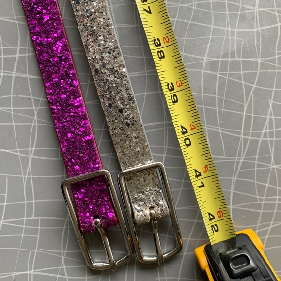 Set of 2 sparkly leather belts - Picture 5 of 5